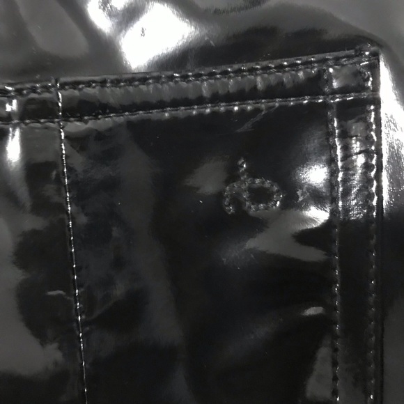 Rag and Bone Pants Super High Ankle Skinny Vinyl Black Patent 24 NWT - Picture 7 of 11